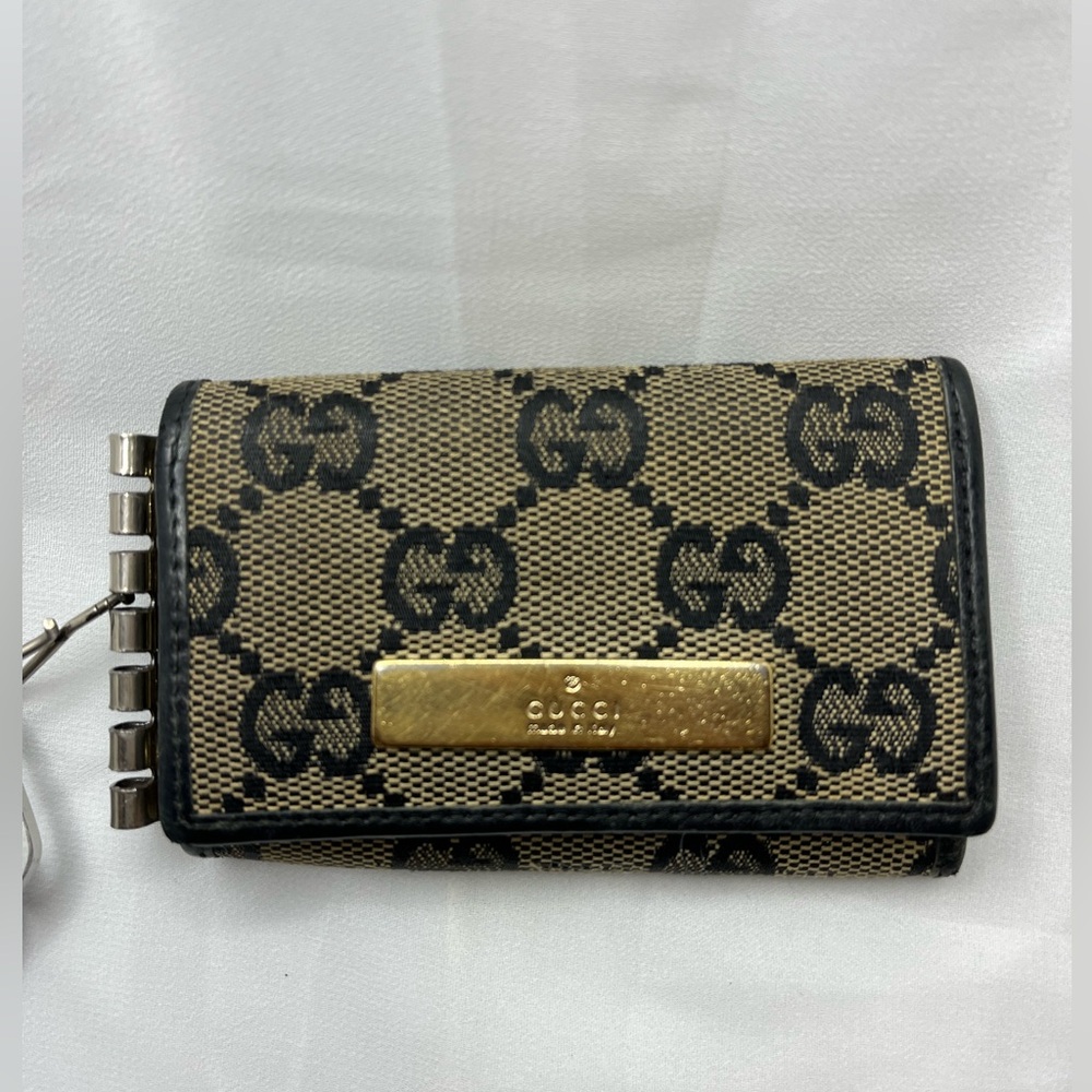 Gucci Gg Pattern Keyring Case Authentic Preowned - image 1